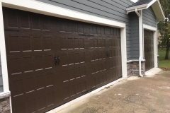 Brown Double Door Garage